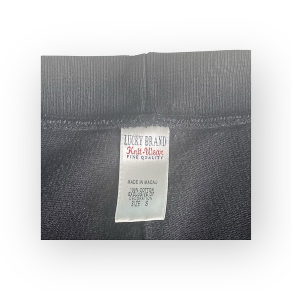 Vintage Y2K: Lucky ☘︎︎ Asian Dragon Red Embroidery Floral Sweatpants ☘︎︎ Black S - Picture 8 of 16